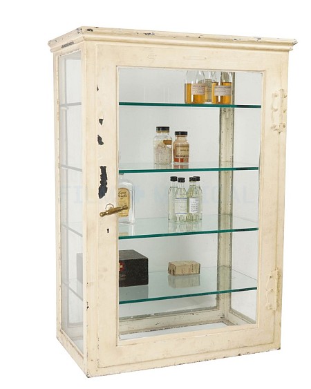 Cast Iron and Glass Cabinet